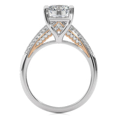 Contemporary Solitaire Diamond Engagement Ring