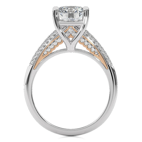 Contemporary Solitaire Diamond Engagement Ring