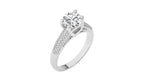 Contemporary Solitaire Diamond Engagement Ring