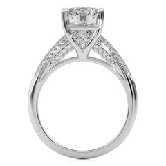 Contemporary Solitaire Diamond Engagement Ring