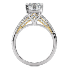 Contemporary Solitaire Diamond Engagement Ring