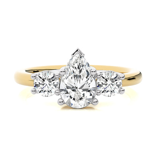 Classic Three-Stone Diamond Engagement Ring