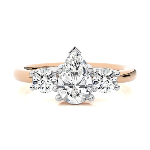 Classic Three-Stone Diamond Engagement Ring