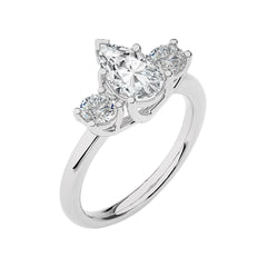 Classic Three-Stone Diamond Engagement Ring