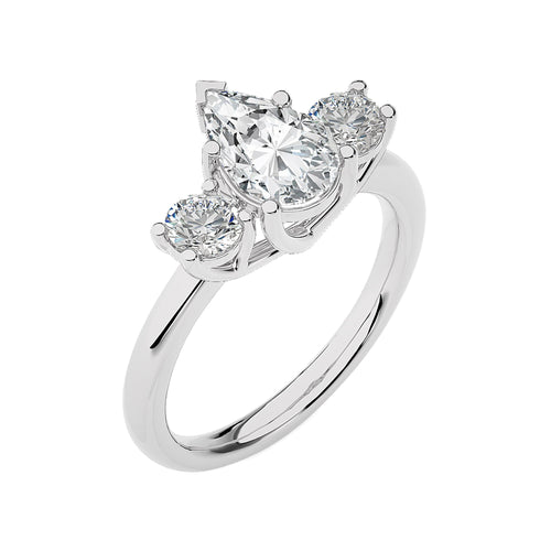 Classic Three-Stone Diamond Engagement Ring