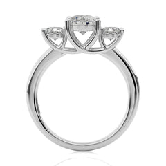 Classic Three-Stone Diamond Engagement Ring