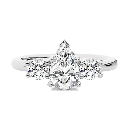 Classic Three-Stone Diamond Engagement Ring