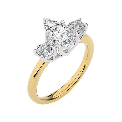 Classic Three-Stone Diamond Engagement Ring