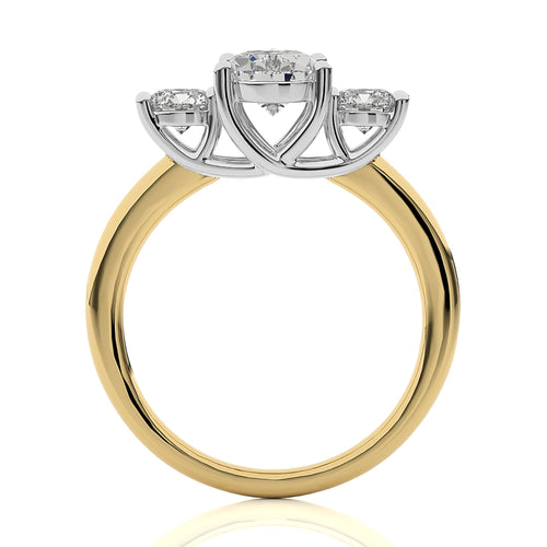 Classic Three-Stone Diamond Engagement Ring