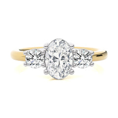 Classic Three-Stone Diamond Engagement Ring