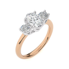 Classic Three-Stone Diamond Engagement Ring