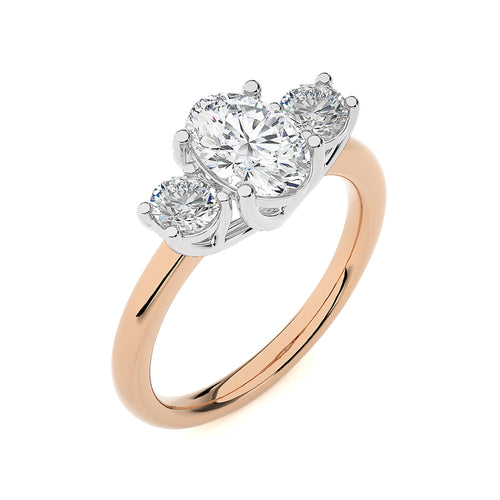 Classic Three-Stone Diamond Engagement Ring