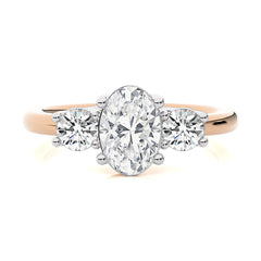 Classic Three-Stone Diamond Engagement Ring