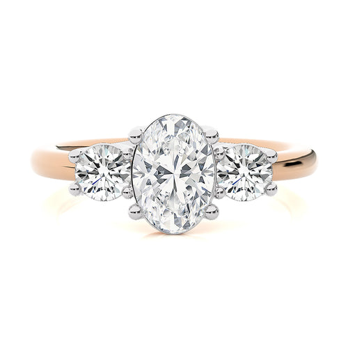 Classic Three-Stone Diamond Engagement Ring