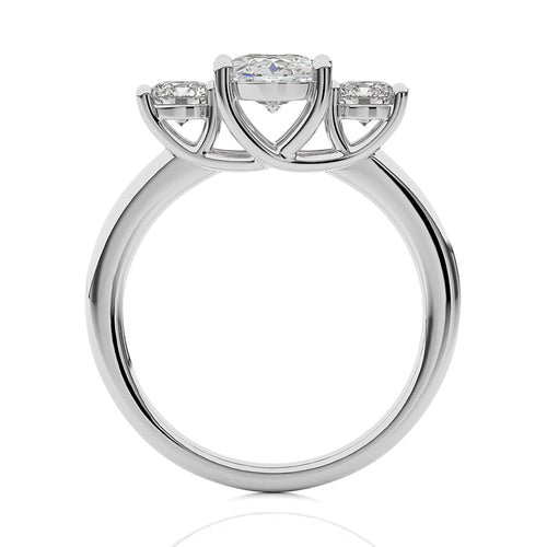 Classic Three-Stone Diamond Engagement Ring