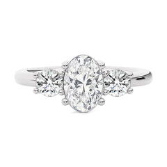 Classic Three-Stone Diamond Engagement Ring