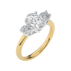 Classic Three-Stone Diamond Engagement Ring