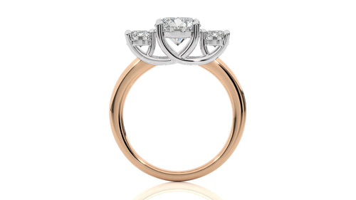 Classic Three-Stone Diamond Engagement Ring