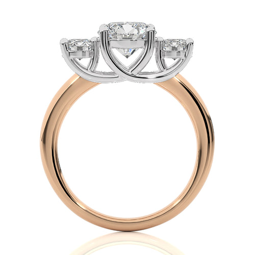Classic Three-Stone Diamond Engagement Ring