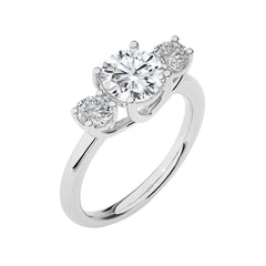Classic Three-Stone Diamond Engagement Ring