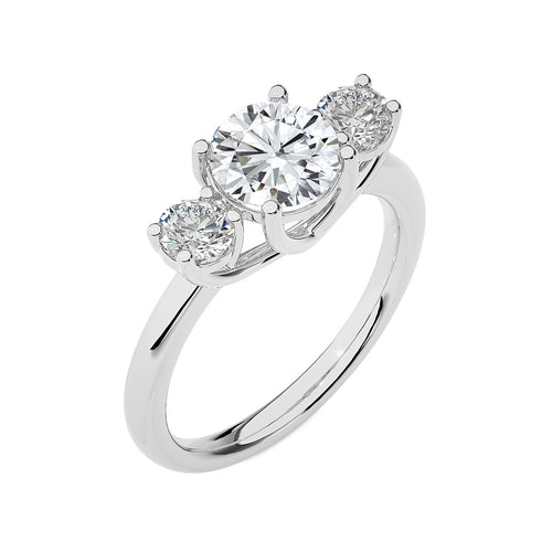 Classic Three-Stone Diamond Engagement Ring