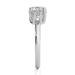 Classic Three-Stone Diamond Engagement Ring