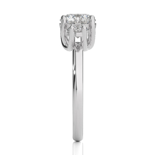 Classic Three-Stone Diamond Engagement Ring