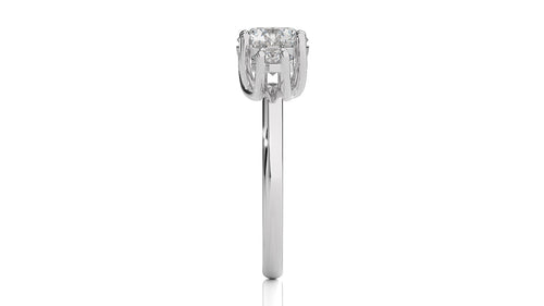 Classic Three-Stone Diamond Engagement Ring