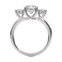 Classic Three-Stone Diamond Engagement Ring