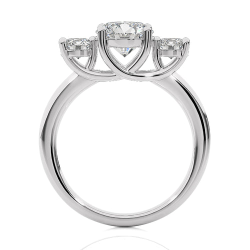 Classic Three-Stone Diamond Engagement Ring