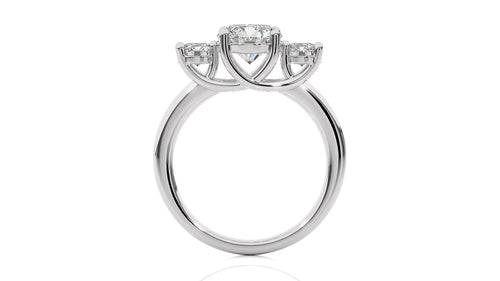 Classic Three-Stone Diamond Engagement Ring