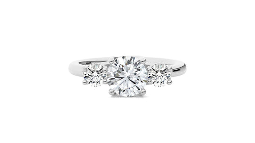 Classic Three-Stone Diamond Engagement Ring