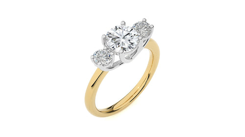 Classic Three-Stone Diamond Engagement Ring