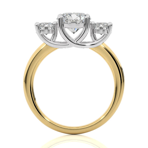 Classic Three-Stone Diamond Engagement Ring