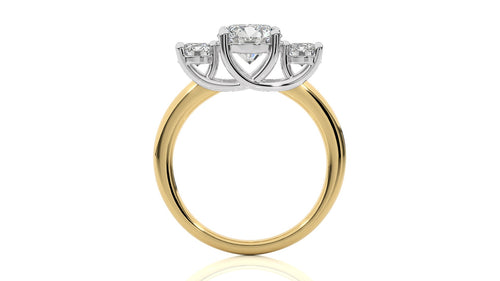 Classic Three-Stone Diamond Engagement Ring