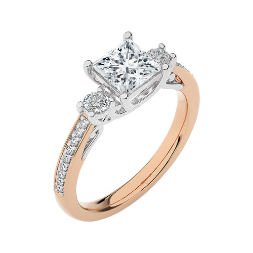 Classic Three-Stone Diamond Engagement Ring