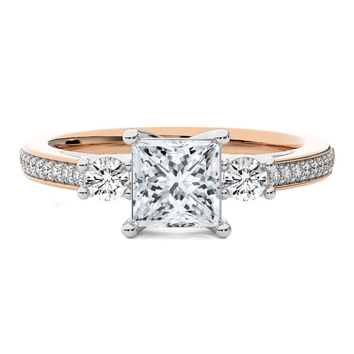 Classic Three-Stone Diamond Engagement Ring