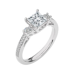 Classic Three-Stone Diamond Engagement Ring