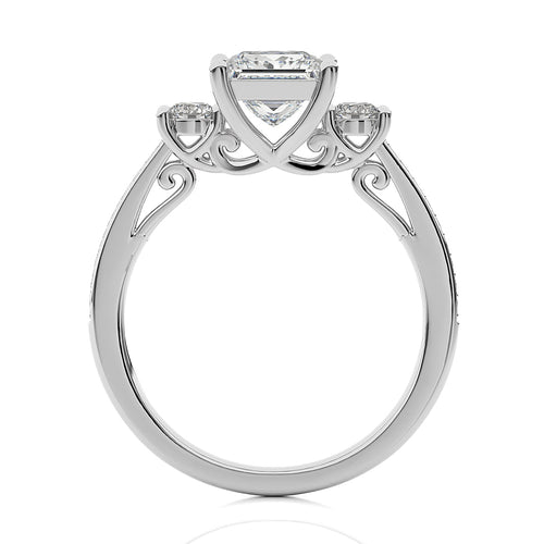 Classic Three-Stone Diamond Engagement Ring