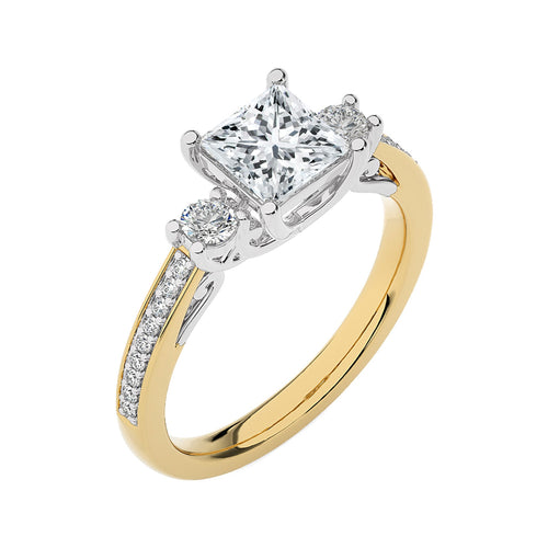 Classic Three-Stone Diamond Engagement Ring