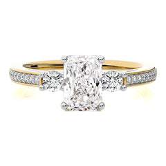 Classic Three-Stone Diamond Engagement Ring
