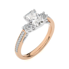 Classic Three-Stone Diamond Engagement Ring