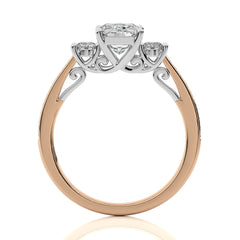 Classic Three-Stone Diamond Engagement Ring