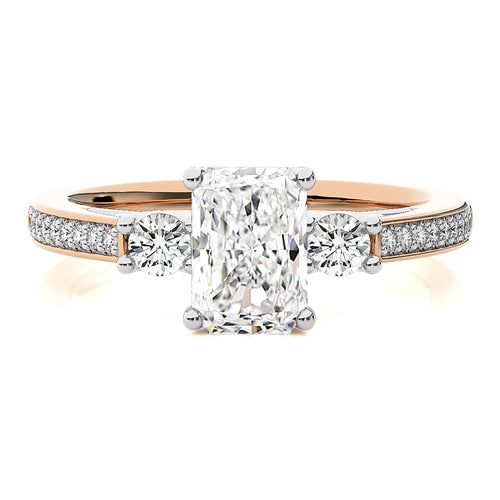 Classic Three-Stone Diamond Engagement Ring
