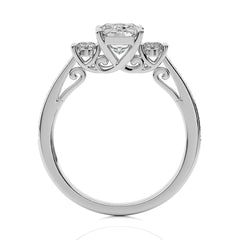 Classic Three-Stone Diamond Engagement Ring