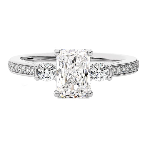 Classic Three-Stone Diamond Engagement Ring