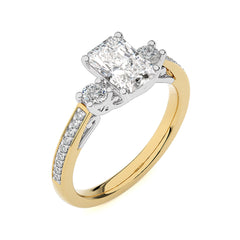 Classic Three-Stone Diamond Engagement Ring