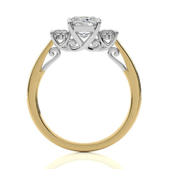 Classic Three-Stone Diamond Engagement Ring