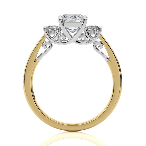 Classic Three-Stone Diamond Engagement Ring