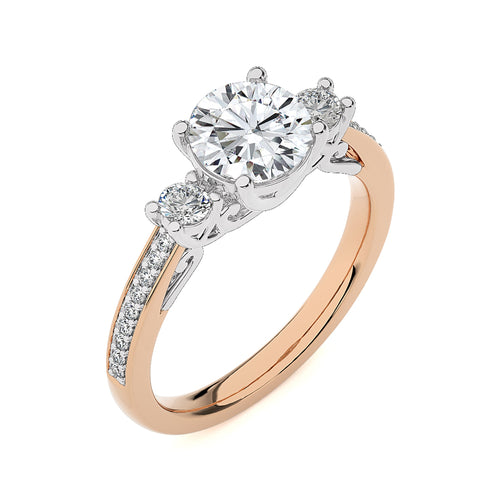 Classic Three-Stone Diamond Engagement Ring